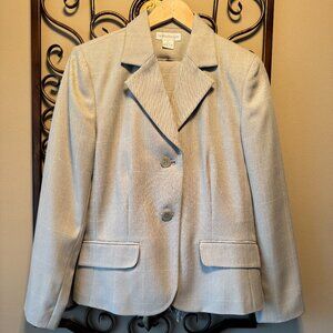 Worthington 2 Piece Cream Colored Pant Suit